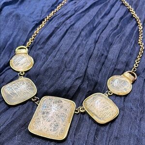 Gold Necklace with Intricate Design